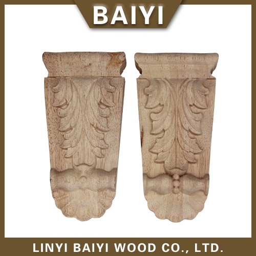 Wood corbel and capital
