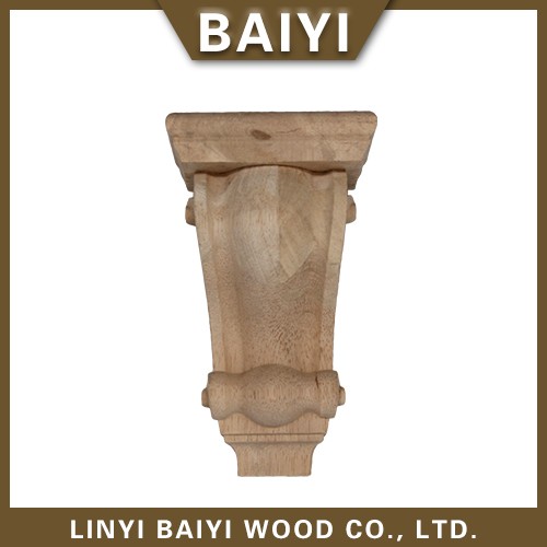 Wood corbel and capital